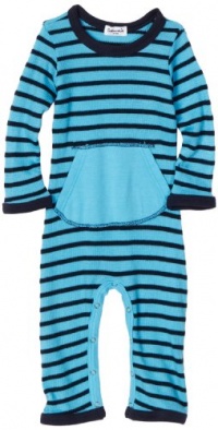 Splendid Littles Baby-Boys Infant Venice Thermal Stripe Romper, Skyhigh, 12-18 Months