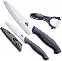 Cooks Concept 2-Piece Ceramic Santoku Paring Set