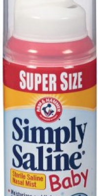 Simply Saline Baby Nasal Mist, Super Size, 3-Ounce