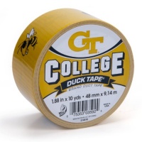 Duck Brand 240231 Georgia Tech College Logo Duck Tape, 1.88-Inch by 10 Yards