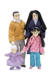 Melissa & Doug Victorian Doll Family - Asian