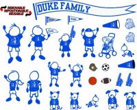 NCAA Duke Blue Devils Decal Family