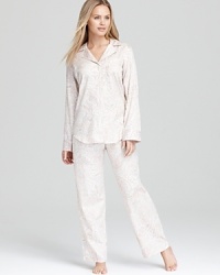 A classic pajama set from Lauren Ralph Lauren in soft paisley print.