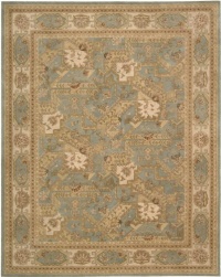 Nourison Rugs Heritage Hall Collection HE25 Blue Round 9' x 9' Area Rug