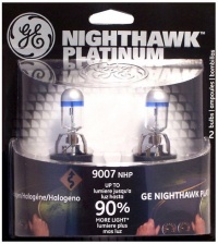 GE 9007NHP/BP2 Nighthawk PLATINUM Headlight Bulbs, Pack of 2