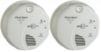 First Alert SA511CN2-3ST ONELINK Battery Operated Smoke Alarm with Voice Location, 2-Pack