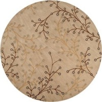 Surya ATH-5008 Athena Ivory 4-Feet Round Area Rug