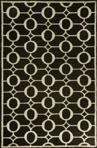 Spello Arabesque Black Outdoor Rug Rug Size: Runner 2' x 8'