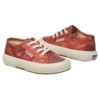 Superga 2750 LAMEJ,Red Metallic,33 EU/2 M US Little Kid