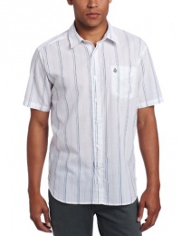 Volcom Men's Why Factor Stripe Short Sleeve Shirt