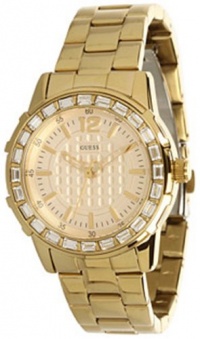 Guess Women's U0018L2 Dazzling Sport Petite Gold-Tone Stainless Steel Watch