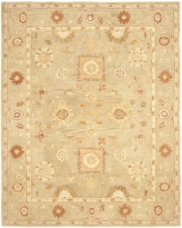 Safavieh Anatolia Collection AN556K Handmade Sage Hand-Spun Wool Area Rug, 8 Feet by 10 Feet