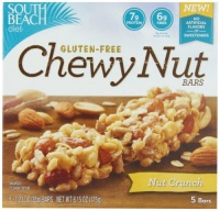 South Beach Diet Gluten Free Chewy Nut Bar, Nut Crunch, 5 Count