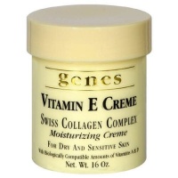 Genes Vitamin E Creme Swiss Collagen Complex Moisturizing Creme for Dry and Sensitive Skin 16 oz