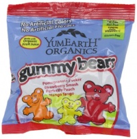 YummyEarth Organic Gummy Bears, 0.9-Ounce Bags (Pack of 24)