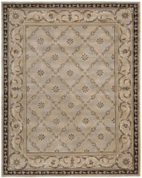 Area Rug 3x5 Rectangle Transitional Beige Color - Nourison Versailles Palace Collection