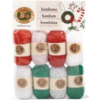 Lion Brand Yarn 601-670 Bonbons Yarn, Jingle Bells