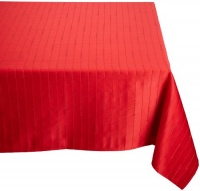 Lenox Simply Fine 60 by 84-Inch Oblong / Rectangle Tablecloth, Red