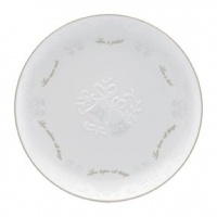 Lenox Opal Innocence Wedding Plate Love is Patient