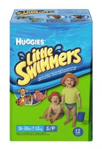 Huggies Little Swimmers Disposable Swim Diapers, Small, 12-Count