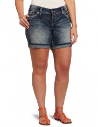 Silver Jeans Juniors Plus-Size Suki Surplus Short