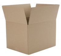 CareMail Recycled Shipping Boxes, Small Foldable Box, 12 x 12 x 8 Inches, Brown, 12 Pack (1143556)