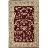 Nourison 2000 2107 Rectangle Rug, Burgundy, 5.6-Feet by 8.6-Feet