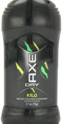 AXE DRY AntiPerspirant & Deodorant, Invisible Solid, Kilo 2.7 Ounce