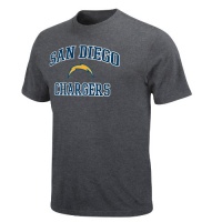 NFL Men's San Diego Chargers Heart And Soul Ii Adult Short Sleeve Basic Tee