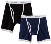 Fruit of the Loom Men's 2 Pack Active Ringer Boxer Brief