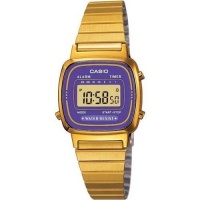 Casio #LA670WGA-6 Women's Gold Tone Chronograph Alarm LCD Digital Watch