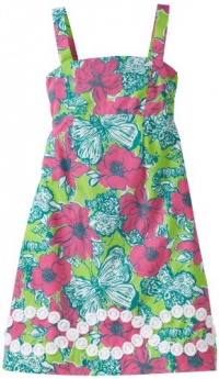 Lilly Pulitzer Girls 7-16 Carolina Dress, New Green Bloomin Cacoonin, 16