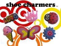 Girl Shoe Charms 6 pc Set - Jibbitz Croc Style - Butterfly, Flower, Ladybug, Ice Cream, Crown, Love