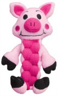 KONG Pudge Braidz Pig Dog Toy, Medium/Large