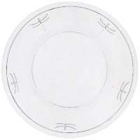 La Rochère Set of 6 Dragonfly Décor Buffet Plates, Clear, 13