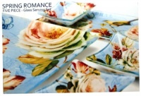 Spring Romance: 5PC - Glass Serving Set