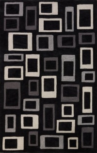 Dalyn Rugs Studio 302 9-Feet by 13-Feet Area Rug, Black