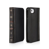 Twelve South BookBook for iPhone 5/5s - Vintage leather iPhone case and wallet (classic black)