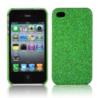 Green Sparkles Case for Apple iPhone 4, 4S (AT&T, Verizon, Sprint)