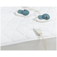 Sunbeam Basic/Auto-Off, Heated H2 SimpliTouch Control Mattress Pad, Queen