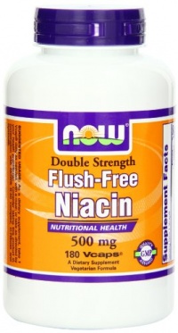 Now Foods Flush Free Niacin 500mg, Veg-Capsules, 180-Count