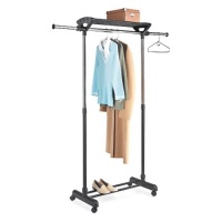 Whitmor 6021-1751 Deluxe Adjustable Garment Rack and Shelf