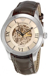 Emporio Armani Men's AR4646 Meccanico Beige Dial Watch