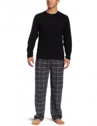 Dockers Men's Jersey Crew and Flannel Sleep Pant Gift Set