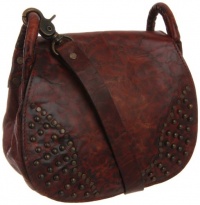 FRYE Vintage Stud Cross Body,Burnt Red,One Size