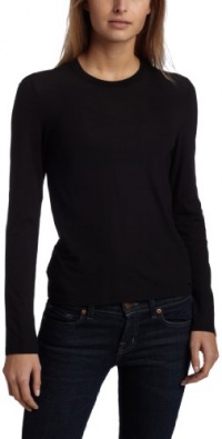 Calvin Klein Women's Modal Layer Long Sleeve Sleep Tee, Black, Medium