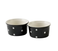 Spode Baking Days Black Bake and Serve Ramekin Set of 2