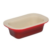 Le Creuset Stoneware Deep-Dish Loaf Pan, Red