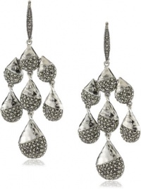 Judith Jack Silver Sea Sterling Silver and Marcasite Multi-Tear Drop Earrings