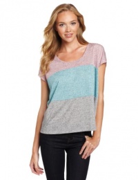 Kensie Women's Flecked Color Block Tee